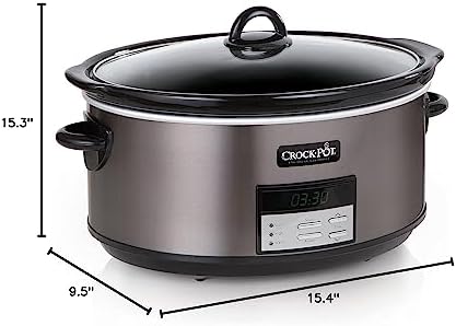 8 Quart Programmable Slow Cooker with Auto Warm - Curated Catalog Z0