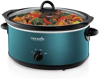 7 Quart Manual Slow Cooker – Turquoise - Curated Catalog K3