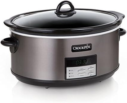 8 Quart Programmable Slow Cooker with Auto Warm - Curated Catalog Z0
