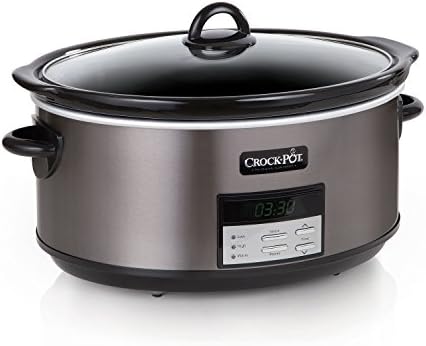 8 Quart Programmable Slow Cooker with Auto Warm - Curated Catalog Z0