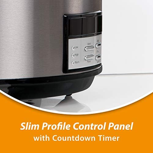 8 Quart Programmable Slow Cooker with Auto Warm - Curated Catalog Z0