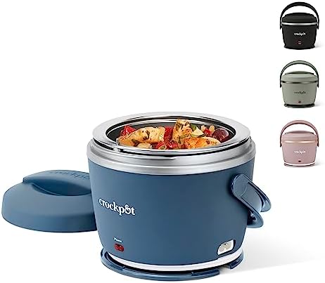 Electric Lunch Box Food Warmer 20oz – Faded Blue - Curated Catalog H0