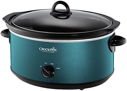 7 Quart Manual Slow Cooker – Turquoise - Curated Catalog K3