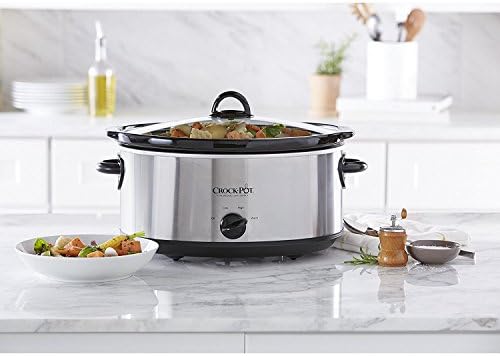 7 Quart Oval Manual Slow Cooker – Stainless Steel - Curated Catalog L5