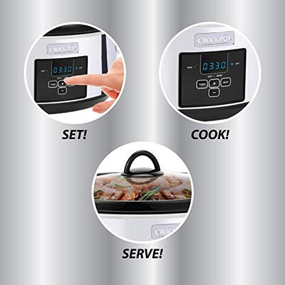 7 Quart Programmable Slow Cooker – Polished Platinum - Curated Catalog Y3