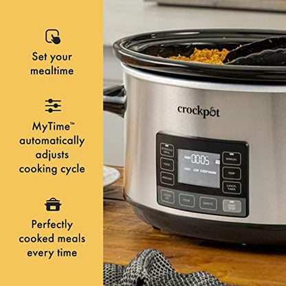 7 Quart Portable Programmable Slow Cooker with Timer - Curated Catalog T3
