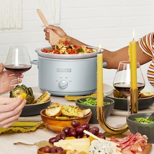 4.5 Quart Manual Slow Cooker – Macaroon Blue - Curated Catalog H0