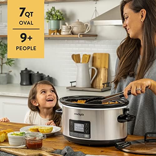 7 Quart Portable Programmable Slow Cooker with Timer - Curated Catalog T3