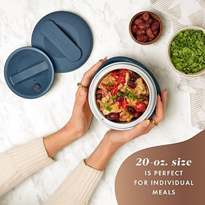 Electric Lunch Box Food Warmer 20oz – Faded Blue - Curated Catalog H0