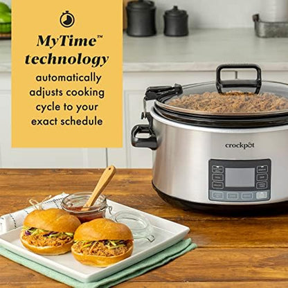 7 Quart Portable Programmable Slow Cooker with Timer - Curated Catalog T3