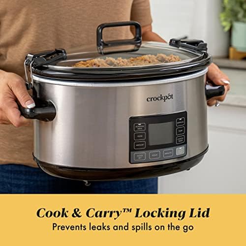 7 Quart Portable Programmable Slow Cooker with Timer - Curated Catalog T3