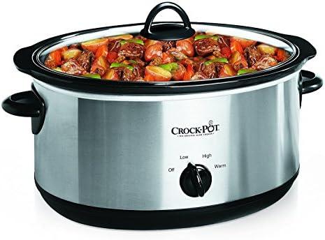 7 Quart Oval Manual Slow Cooker – Stainless Steel - Curated Catalog L5