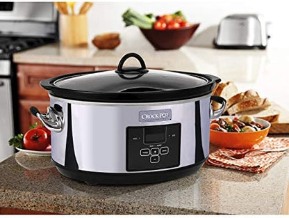 7 Quart Programmable Slow Cooker – Polished Platinum - Curated Catalog Y3