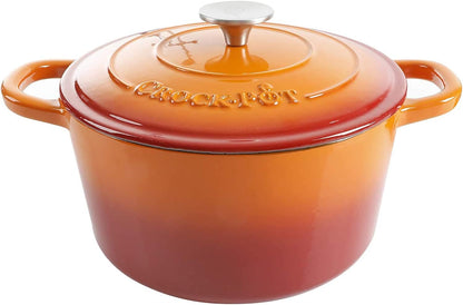 3 Quart Enameled Cast Iron Dutch Oven – Aqua - Curated Catalog O0