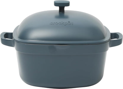 3 Quart Enameled Cast Iron Dutch Oven – Aqua - Curated Catalog O0